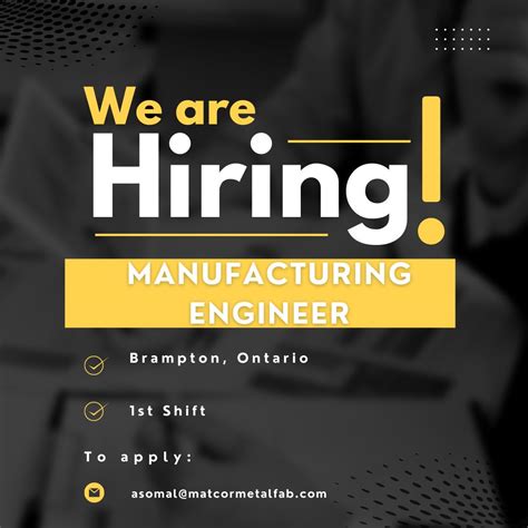 engineering manager matcor metal fabrication brampton on|engineering manager .